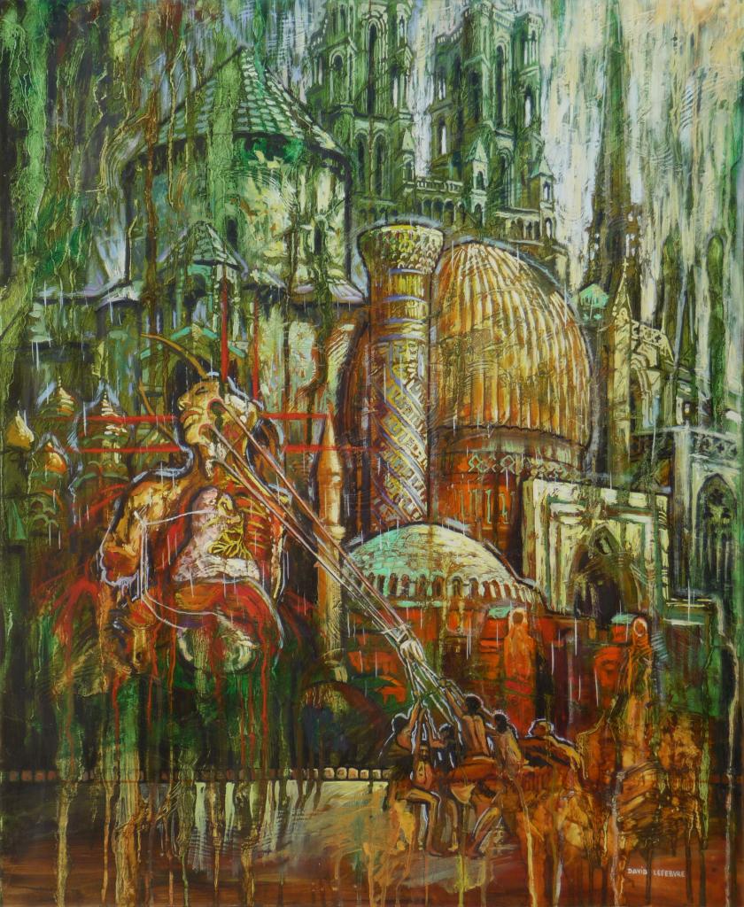 Le Royaume, non, l'Eglise, huile sur toile, 73x60cm, 2011