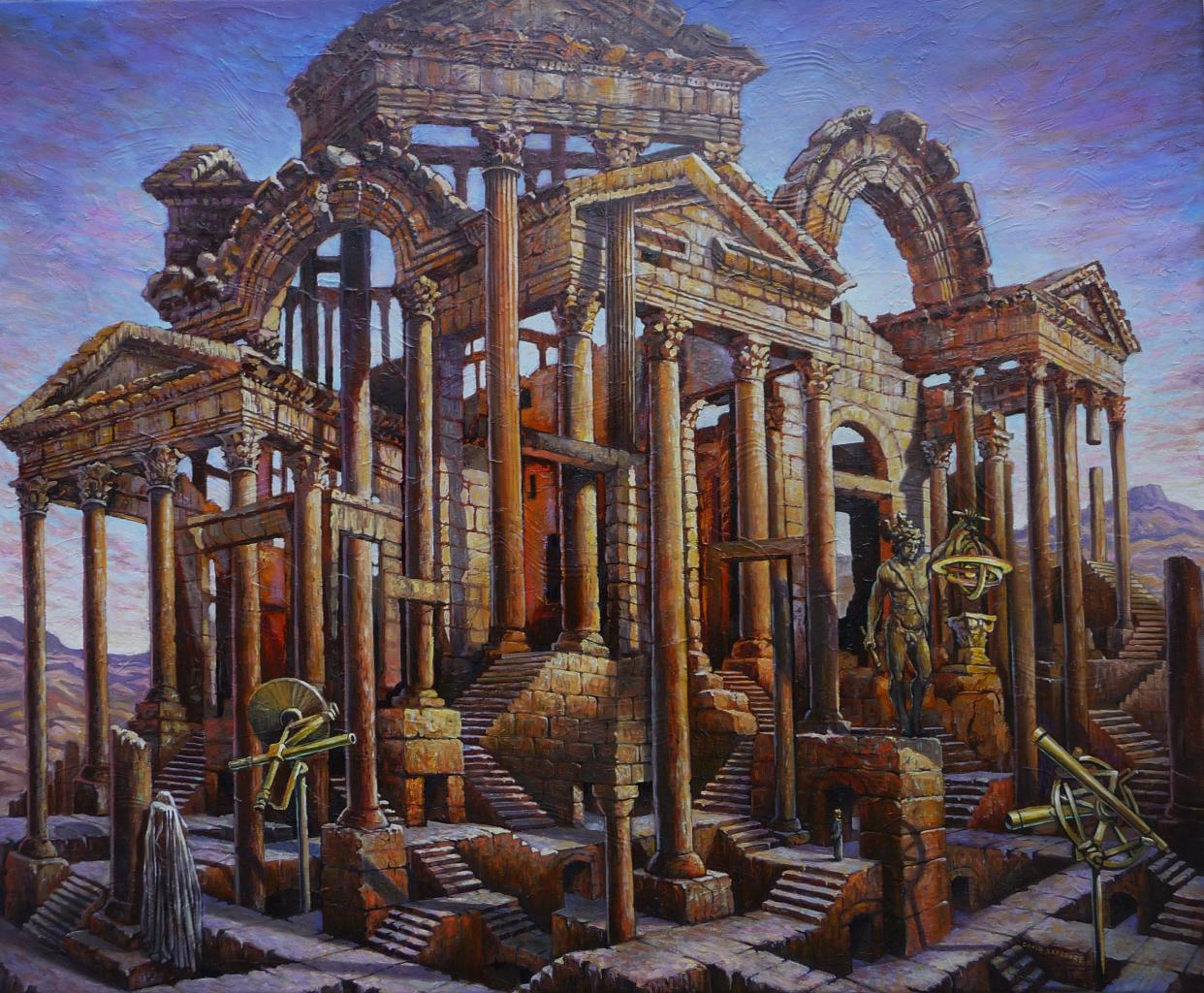 Ruines aberrantes II, huile sur toile, 60x73cm,2012