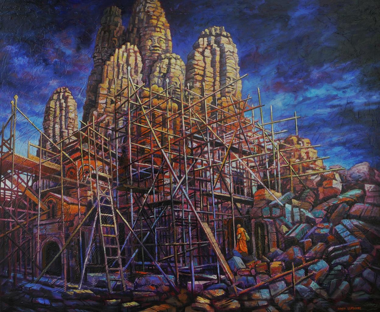 Angkor II, huile sur toile, 60x73cm, 2012