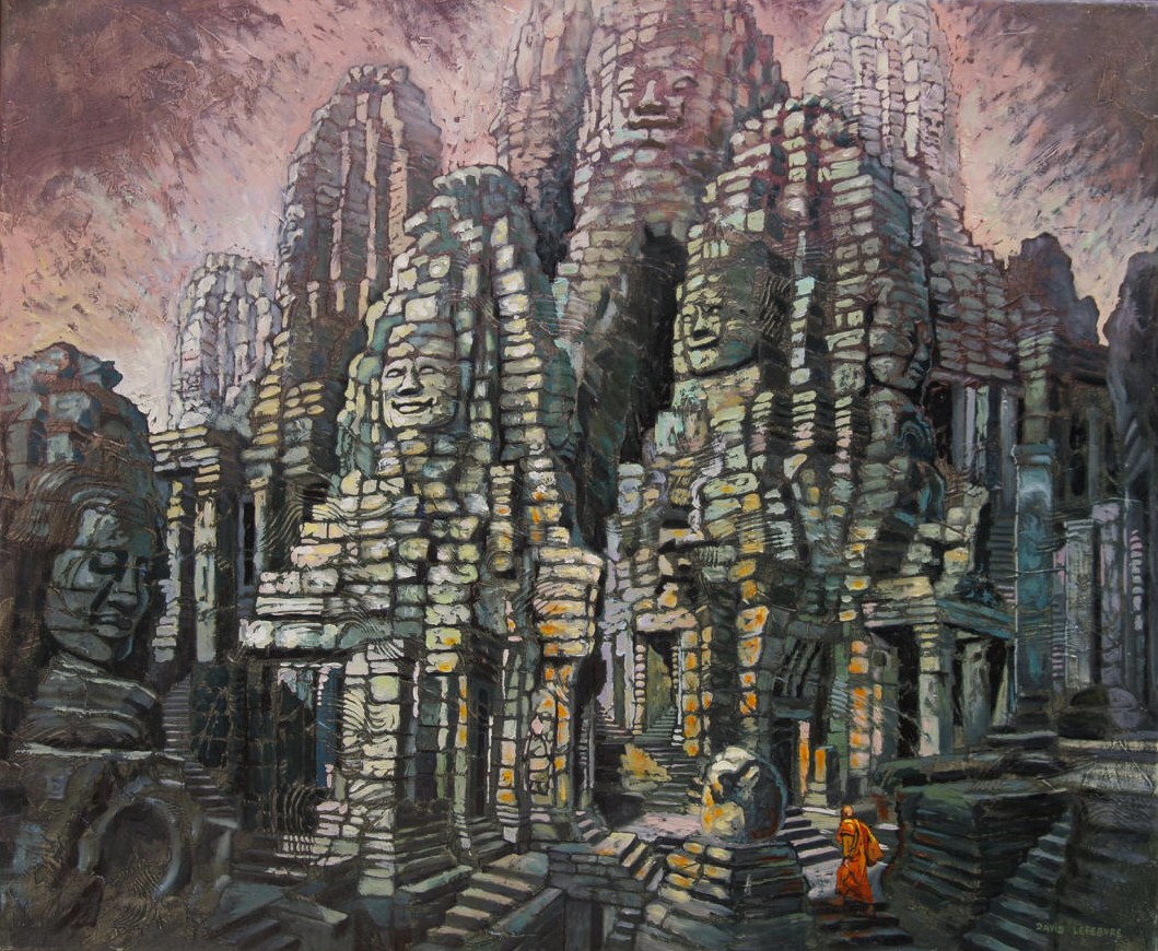 Angkor II, huile sur toile, 60x73cm, 2010