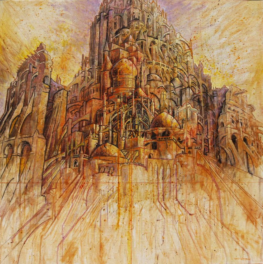 Babel XXV, huile sur toile, 100x100cm, 2010