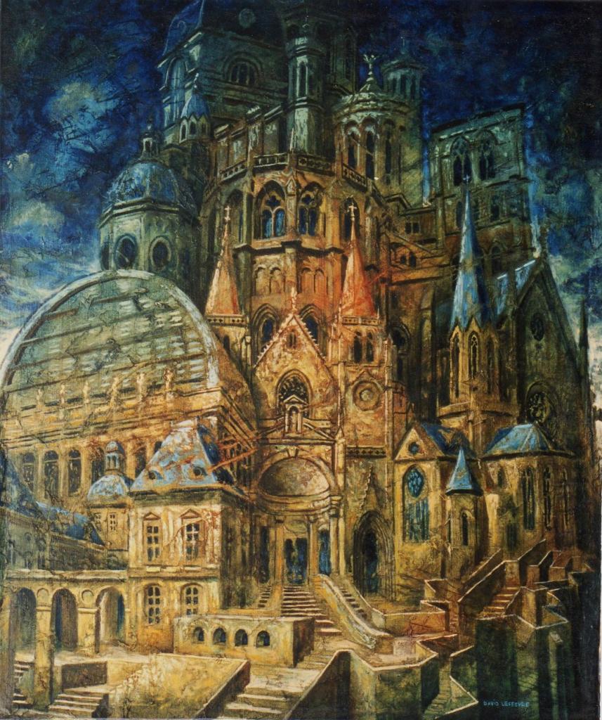 Babellyon II, huile sur toile, 60x50cm, 1998