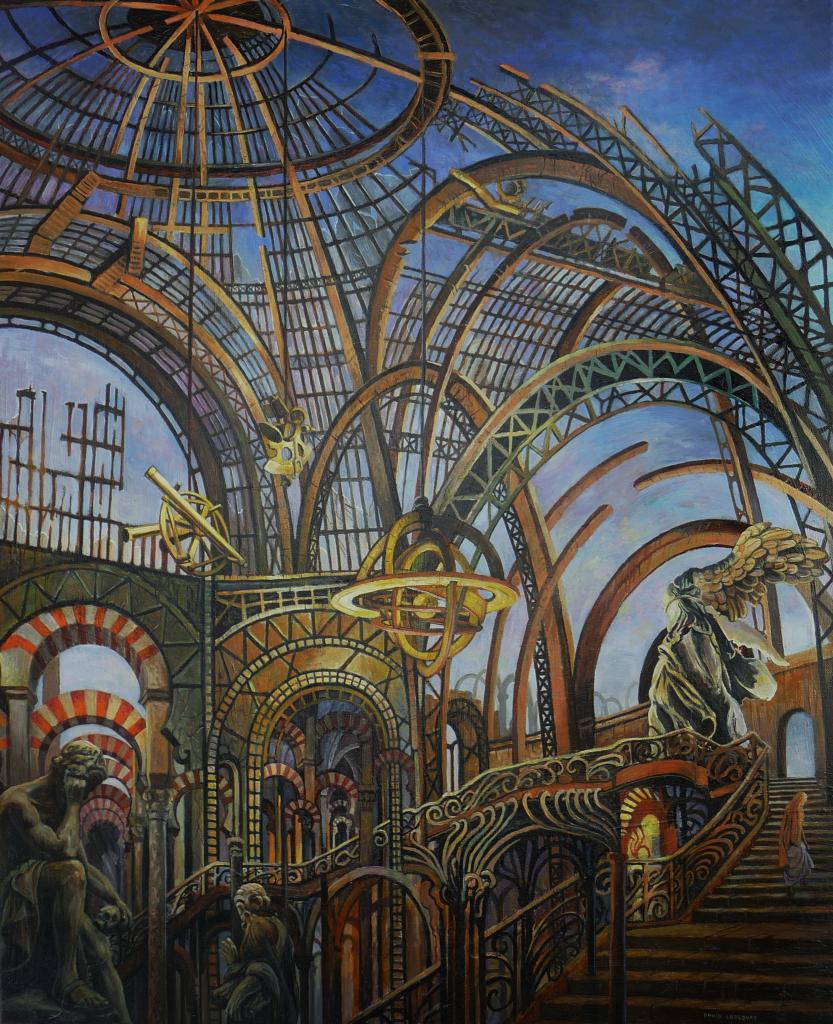 Grand palais, huile sur toile, 73x60cm, 2015