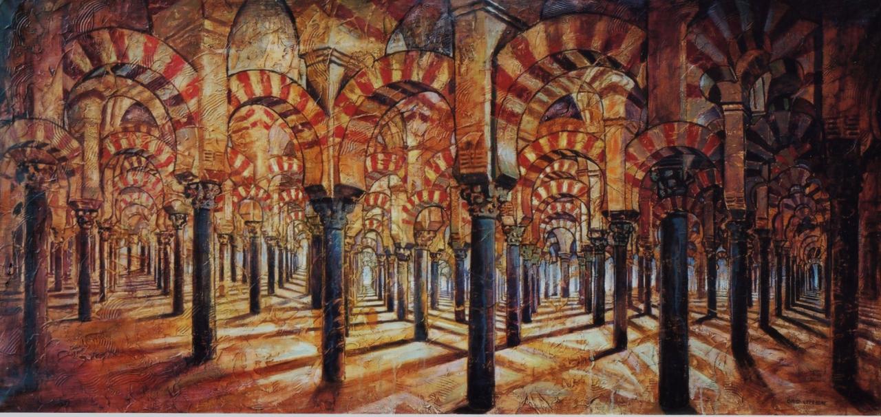Grande mosquée de Cordoue, huile sur toile, 60x120cm, 2006
