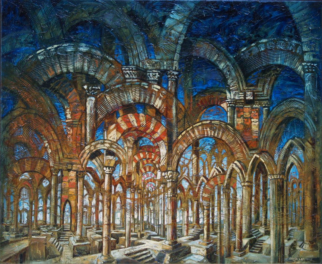 Hyperarcades, huile sur toile, 60x73cm, 2008