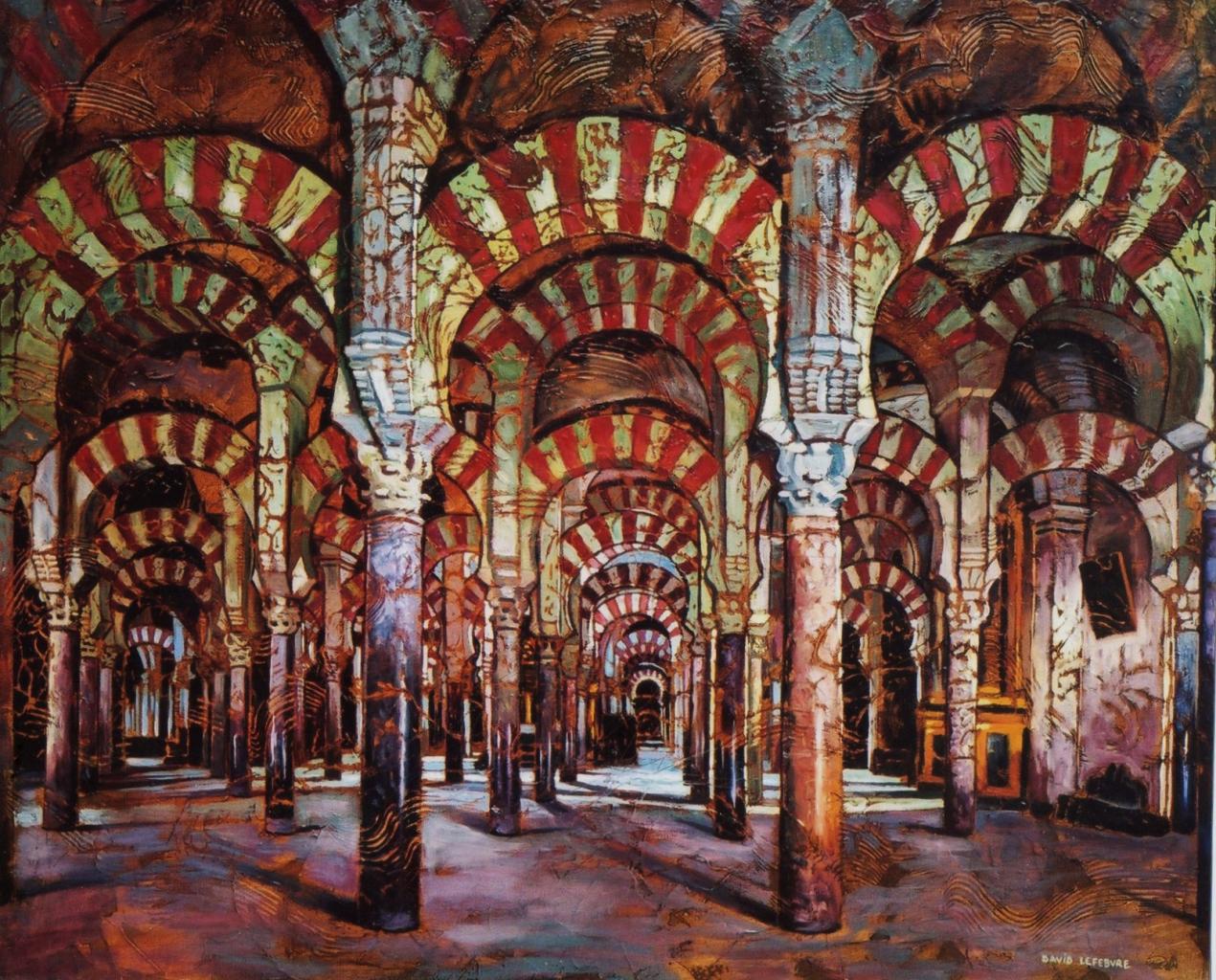 Mosquée de Cordoue, huile sur toile, 60x73cm, 2007