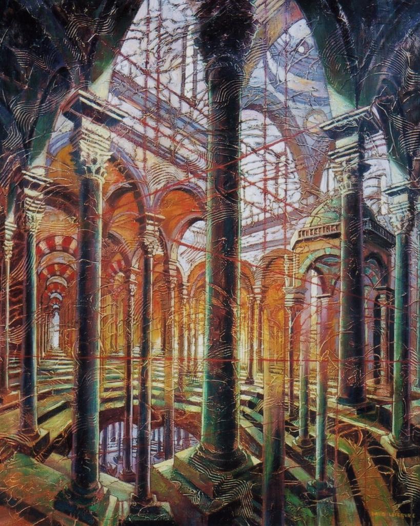 Palais, huile sur toile, 73x60cm, 2002