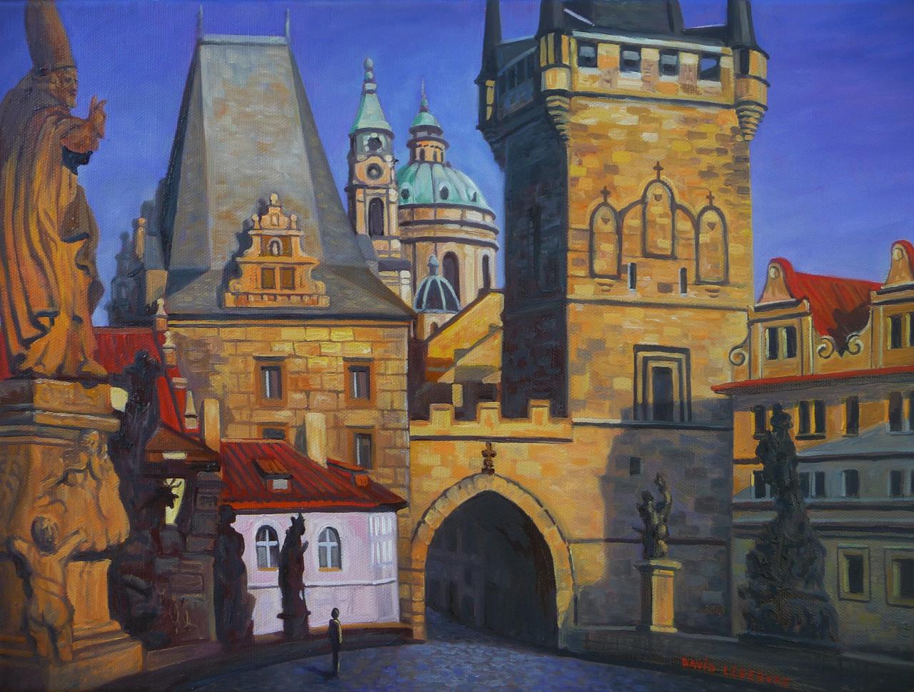 Prague, huile sur toile, 30x40cm, 2016