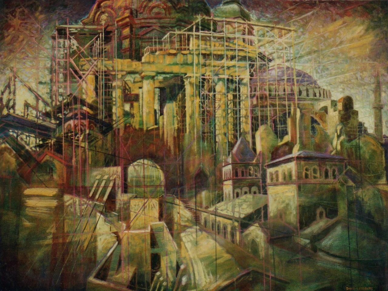 Ruines de Shar-el-Gholghola, huile sur toile, 54x73cm, 1998