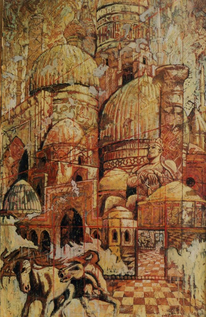 Timur Lang, huile sur toile, 90x60cm, 2001