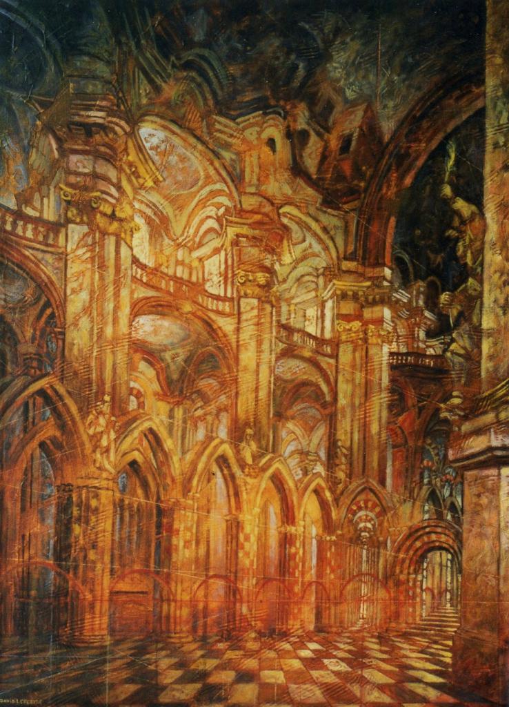 Vestibule de Babel, huile sur toile, 73x56cm, 1999